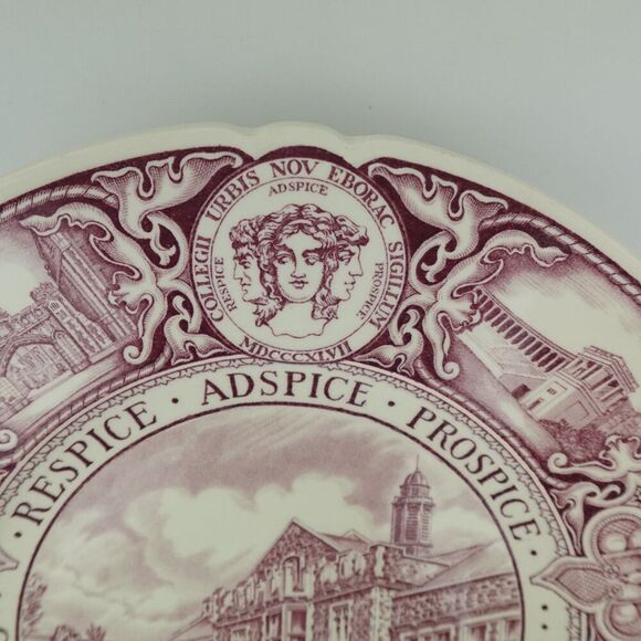 Wedgewood Mulberry Plate College Of The City Of New York The Chemistry Building - Picture 2 of 9